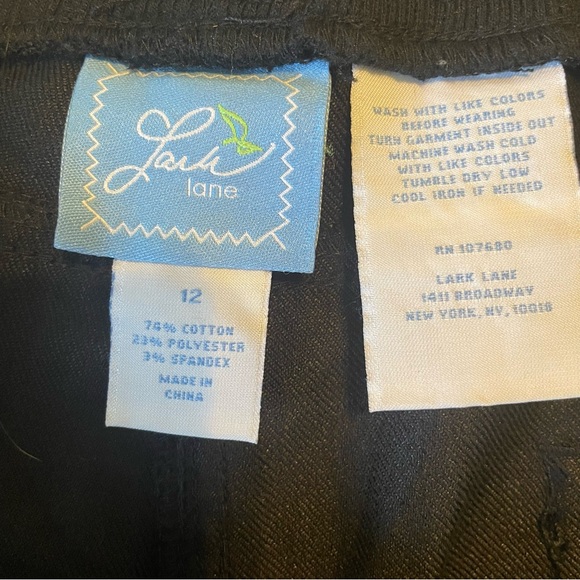 Lark Lane 12 Black Ankle Pants - Picture 11 of 11